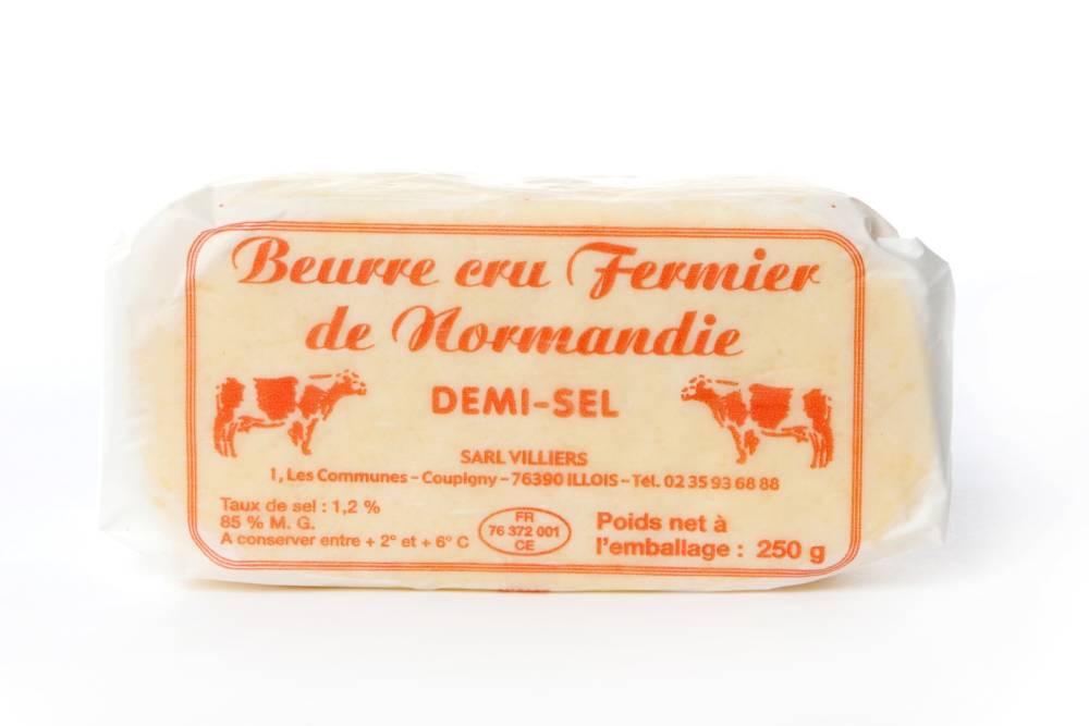 beurre cru fermier demi-sel