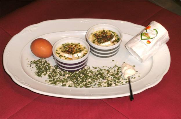 oeufs cocottes au fromage